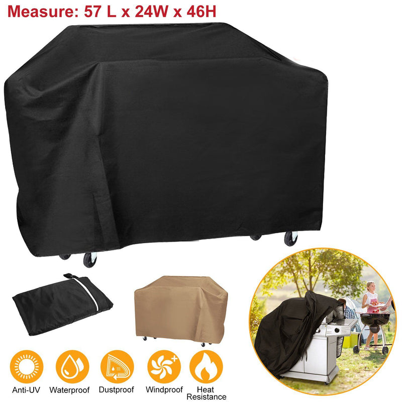 57-Inch Weather Resistant Barbecue Grill Cover Garden & Patio - DailySale