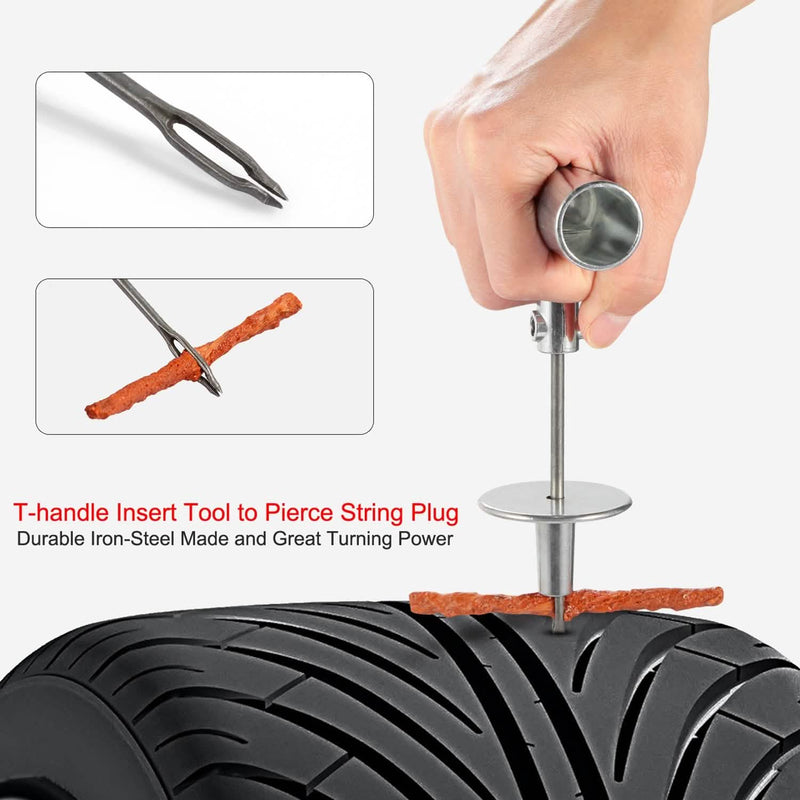 57-Piece: Universal Tire Repair Kit Automotive - DailySale