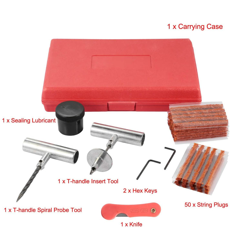 57-Piece: Universal Tire Repair Kit Automotive - DailySale
