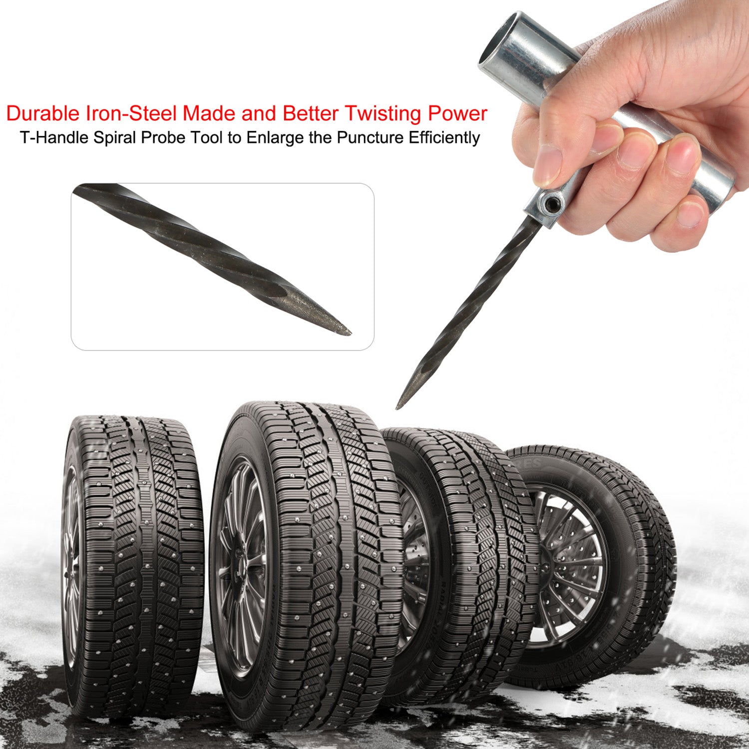 57-Piece: Universal Tire Repair Kit Automotive - DailySale