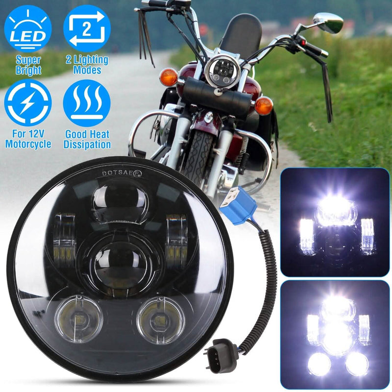 5.75-Inch LED Motorcycle Headlight Sports & Outdoors - DailySale