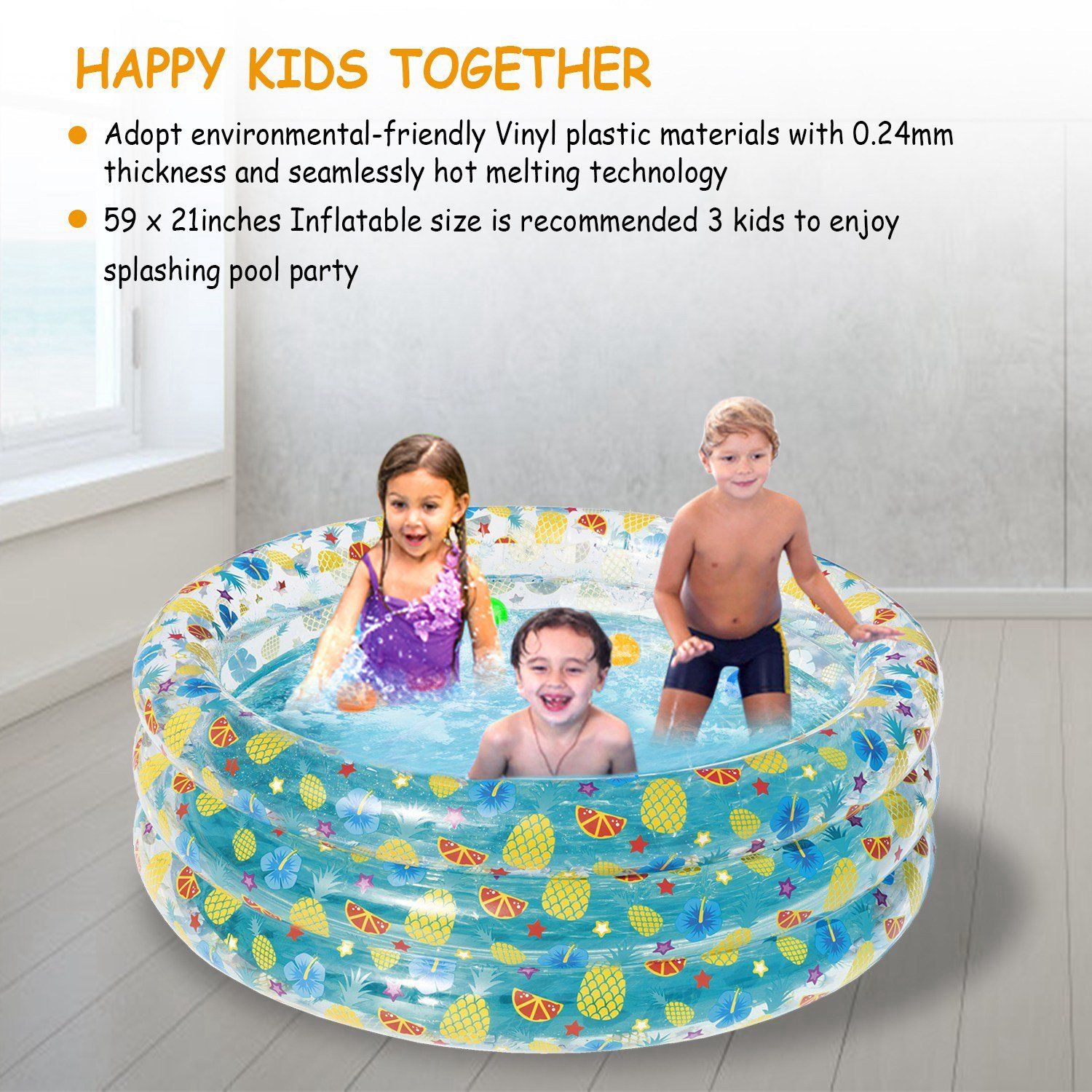 59x21" Inflatable Swimming Pool Sports & Outdoors - DailySale