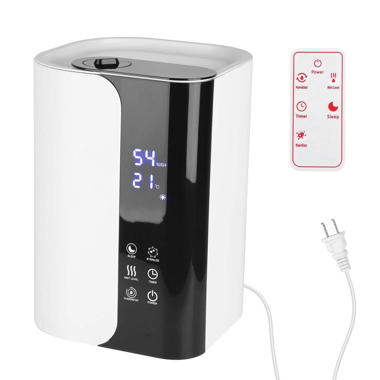 5L Gal Humidifier Top Fill Cool Mist with Essential Oils Diffuser Filter Wellness - DailySale