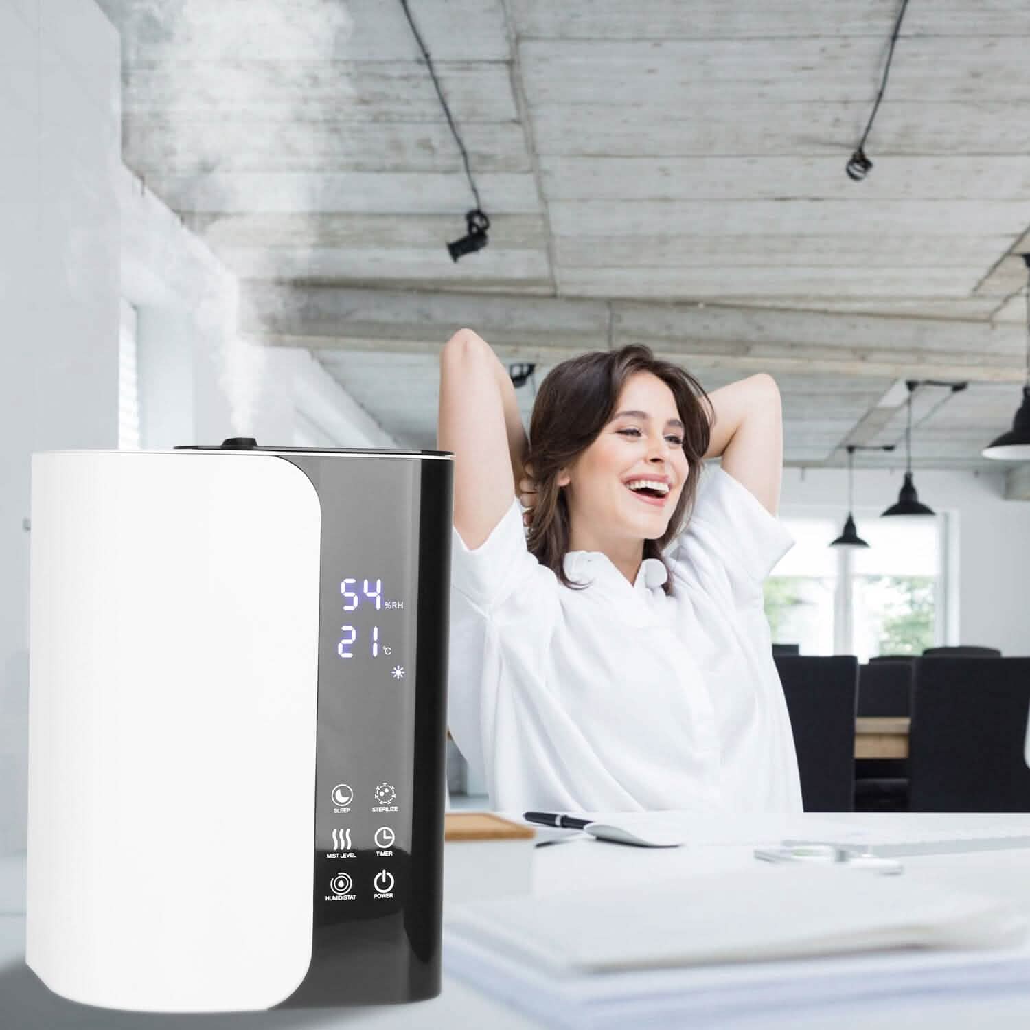 5L Gal Humidifier Top Fill Cool Mist with Essential Oils Diffuser Filter Wellness - DailySale