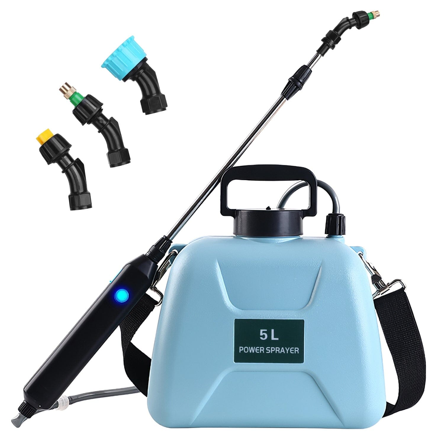 5L/1/3 Gallon Electric Plant Sprayer Telescopic Rechargeable with 3 Spray Sprouts Garden & Patio - DailySale