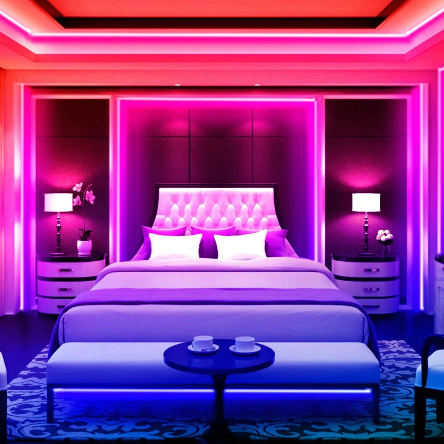 5M LED Strip Light 5050 SMD RGB Waterproof Smart WIFI IR APP Controller Lighting & Decor - DailySale