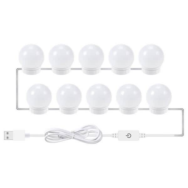 5V USB Power Vanity Lights Beauty & Personal Care 10 Bulbs - DailySale