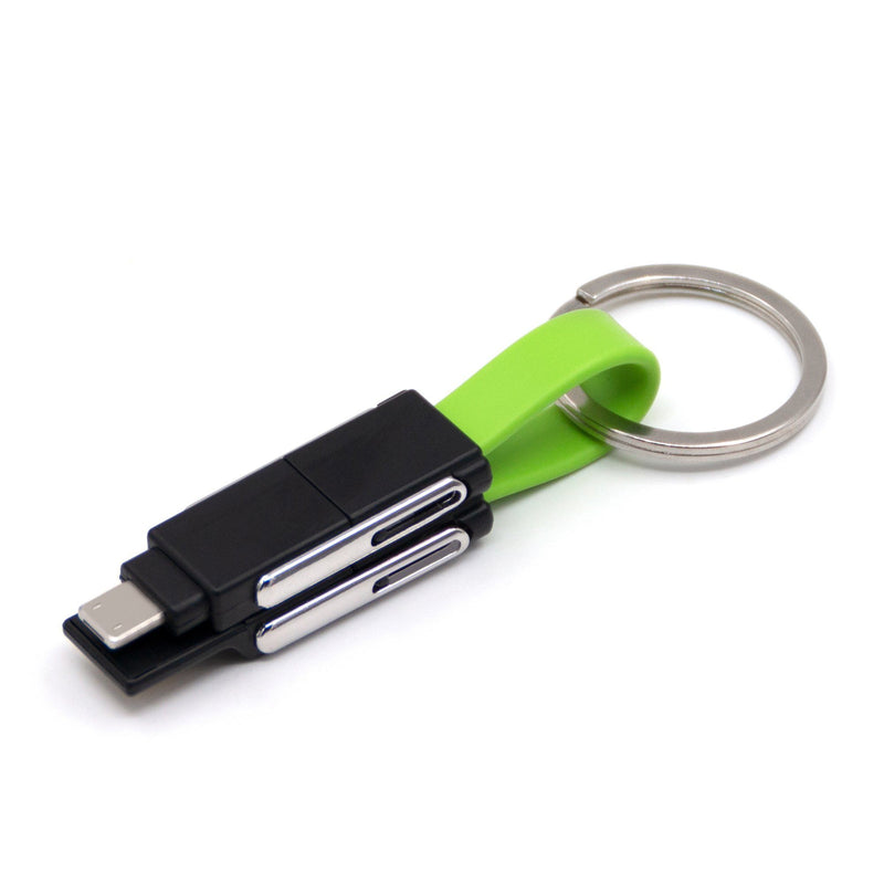 6-in-1 Keychain Charging Cable Mobile Accessories Green - DailySale