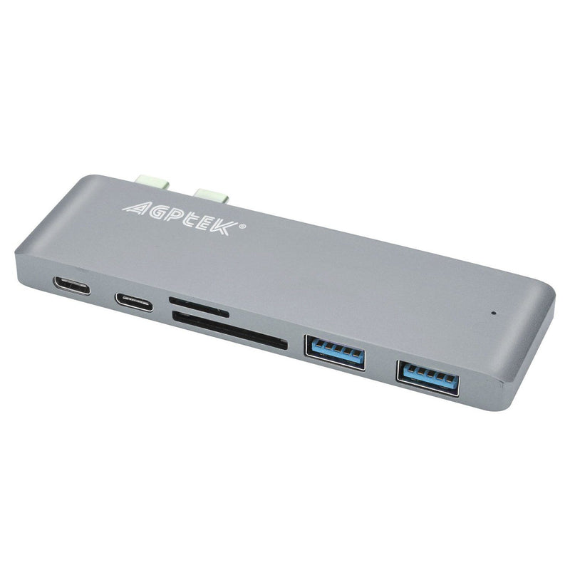 6-in-1 Type-C USB-C Hub Adapter Dual USB 3.0 Port Thunderbolt 3 Computer Accessories - DailySale