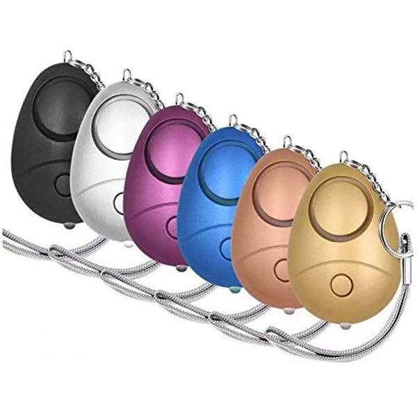 6-Pack: 140DB Personal Security Alarm Keychain with LED Lights Tactical - DailySale