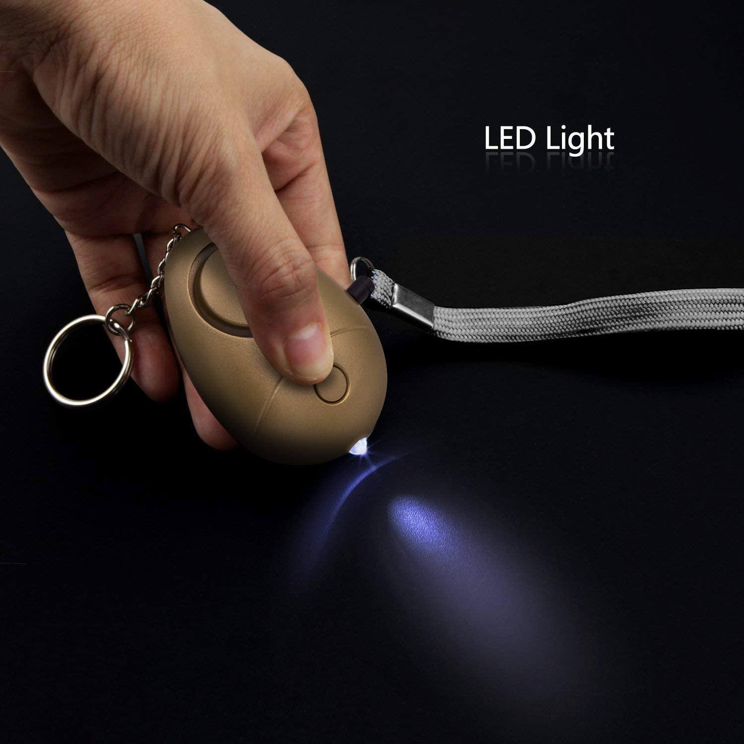 6-Pack: 140DB Personal Security Alarm Keychain with LED Lights Tactical - DailySale