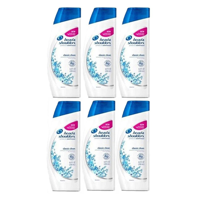 6-Pack: 400ml Head and Shoulders Shampoo Beauty & Personal Care Classic Clean - DailySale
