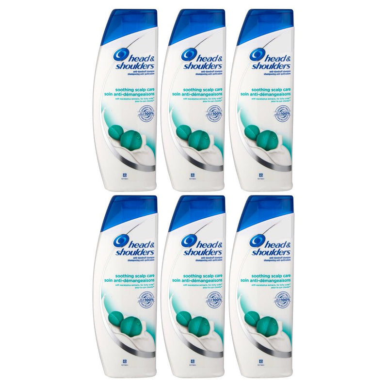 6-Pack: 400ml Head and Shoulders Shampoo Beauty & Personal Care Soothing Care - DailySale