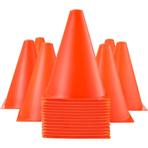 6-Pack: 7-inch Traffic Cones Sports Practice for Agility Drills & Training Toys & Games - DailySale