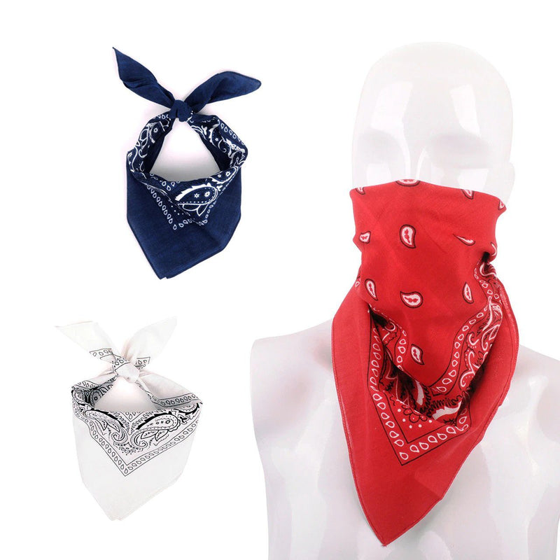 6-Pack: Bandanas - Navy, White & Red Sports & Outdoors - DailySale