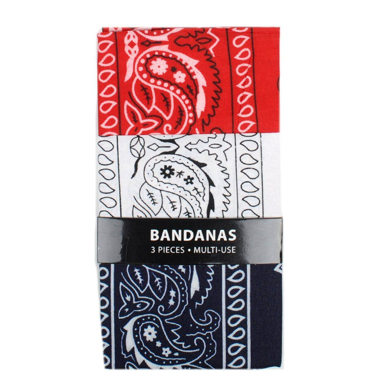 6-Pack: Bandanas - Navy, White & Red Sports & Outdoors - DailySale