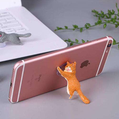 6-Pack: Cat Themed Suction Cup Phone Holder Mobile Accessories - DailySale