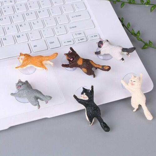 6-Pack: Cat Themed Suction Cup Phone Holder Mobile Accessories - DailySale