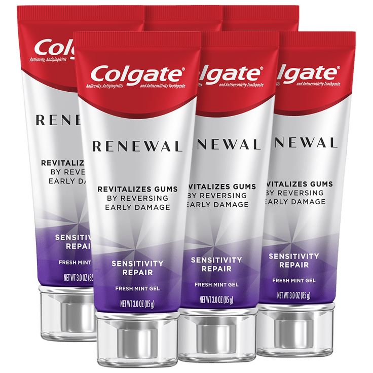 6-Pack: Colgate Renewal Sensitivity Repair Gel Toothpaste in Fresh Mint Beauty & Personal Care - DailySale