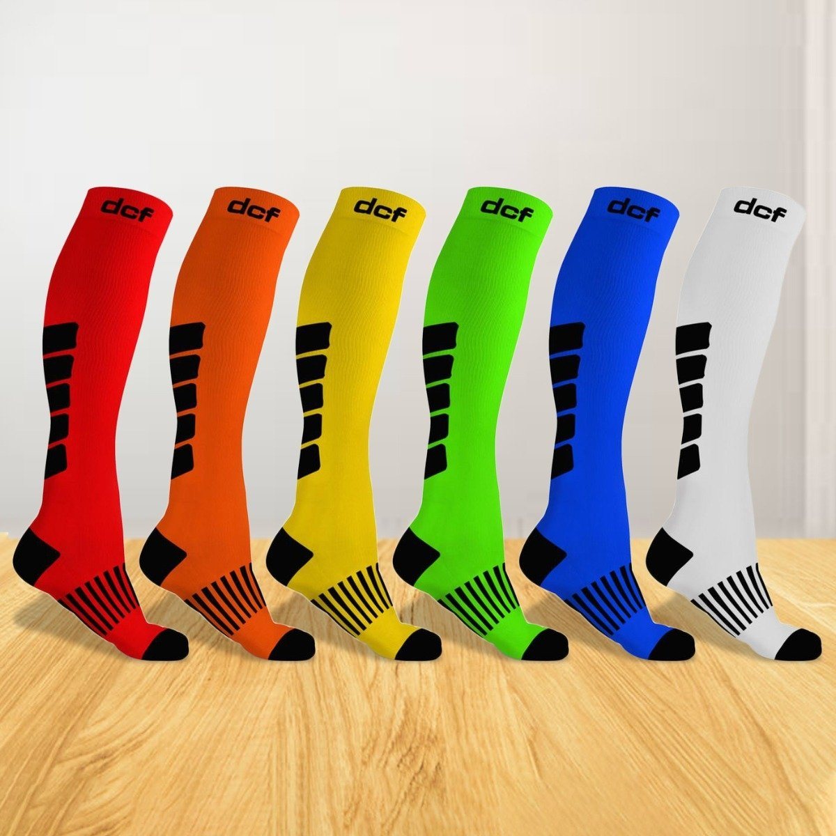 6-Pack: DCF Graduated Mid-Calf Compression Socks Women's Apparel - DailySale