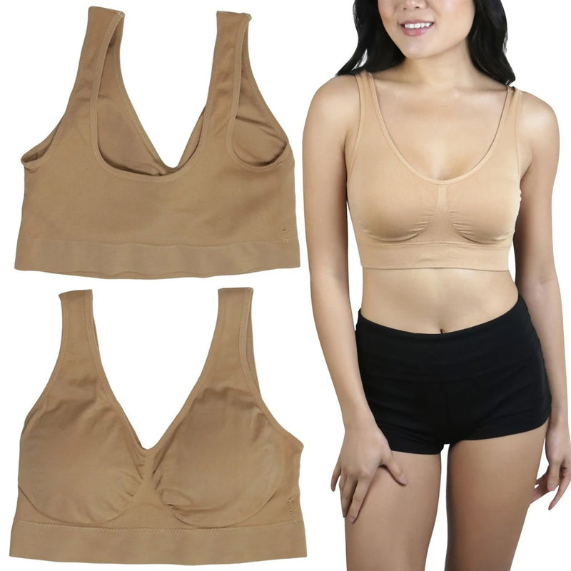 6-Pack: Double Scoop Basic Padded Lounging Bras Women's Clothing - DailySale