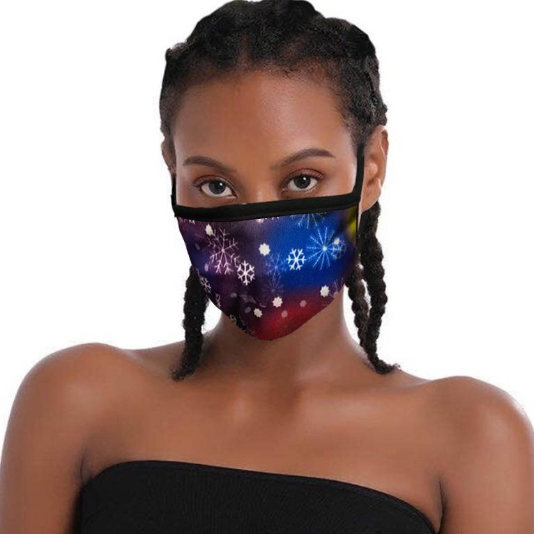 6-Pack: Fabric Christmas Snowflake Masks Face Masks & PPE - DailySale
