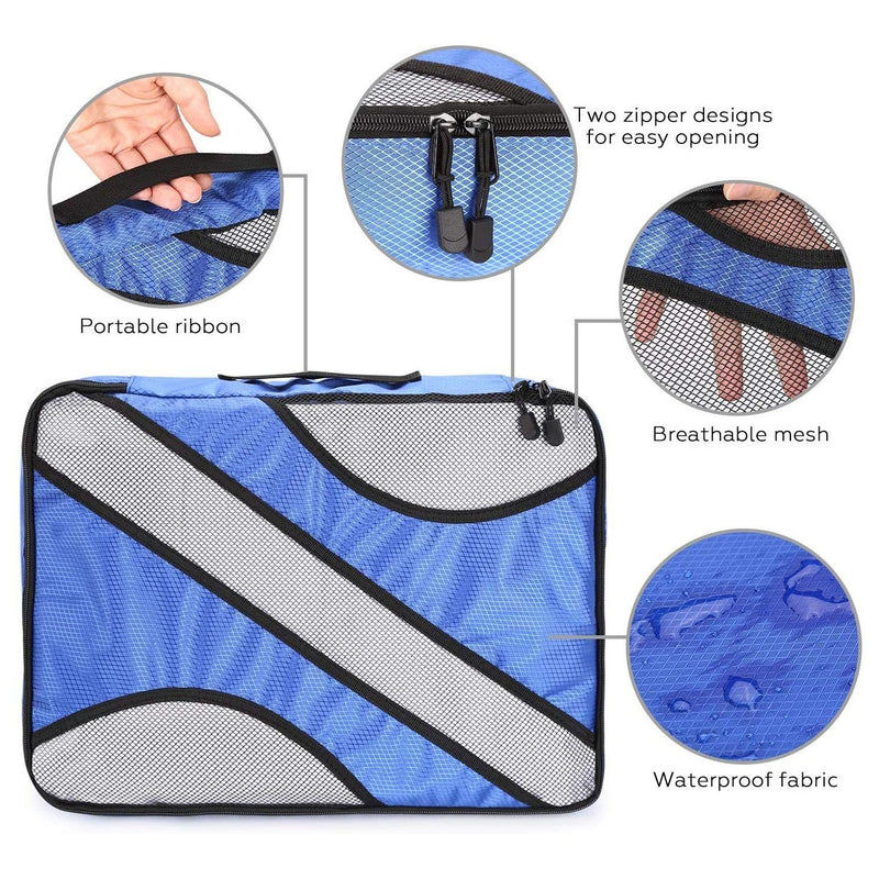 6-Pack: Fitnate Compression Packing Cubes Bags & Travel - DailySale