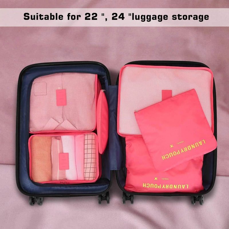 6-Pack: Fitnate Compression Packing Cubes Bags & Travel - DailySale