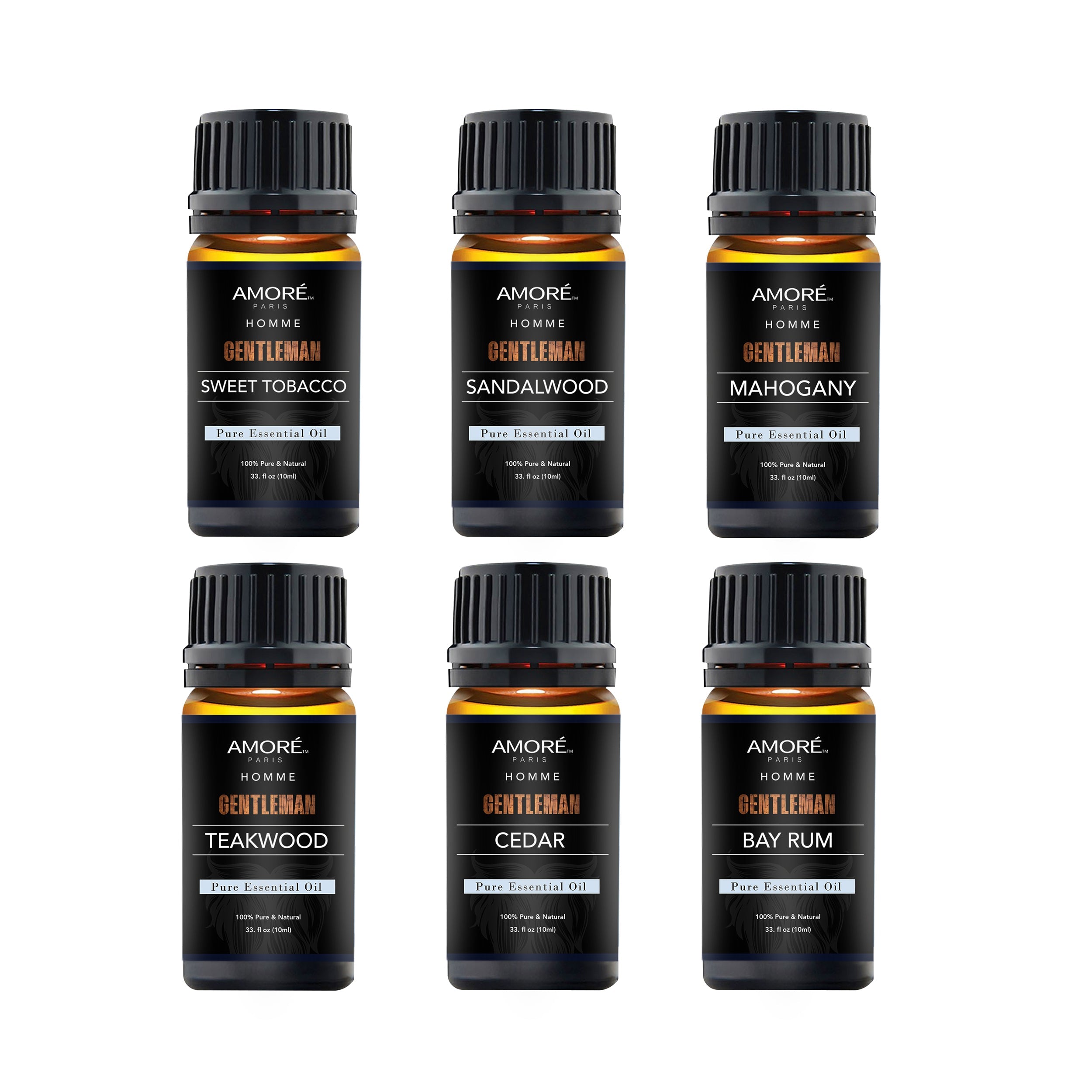 6-Pack: Gentlemen's 10ml Premium Grade Fragrance Essential Oil Gift Set Wellness - DailySale