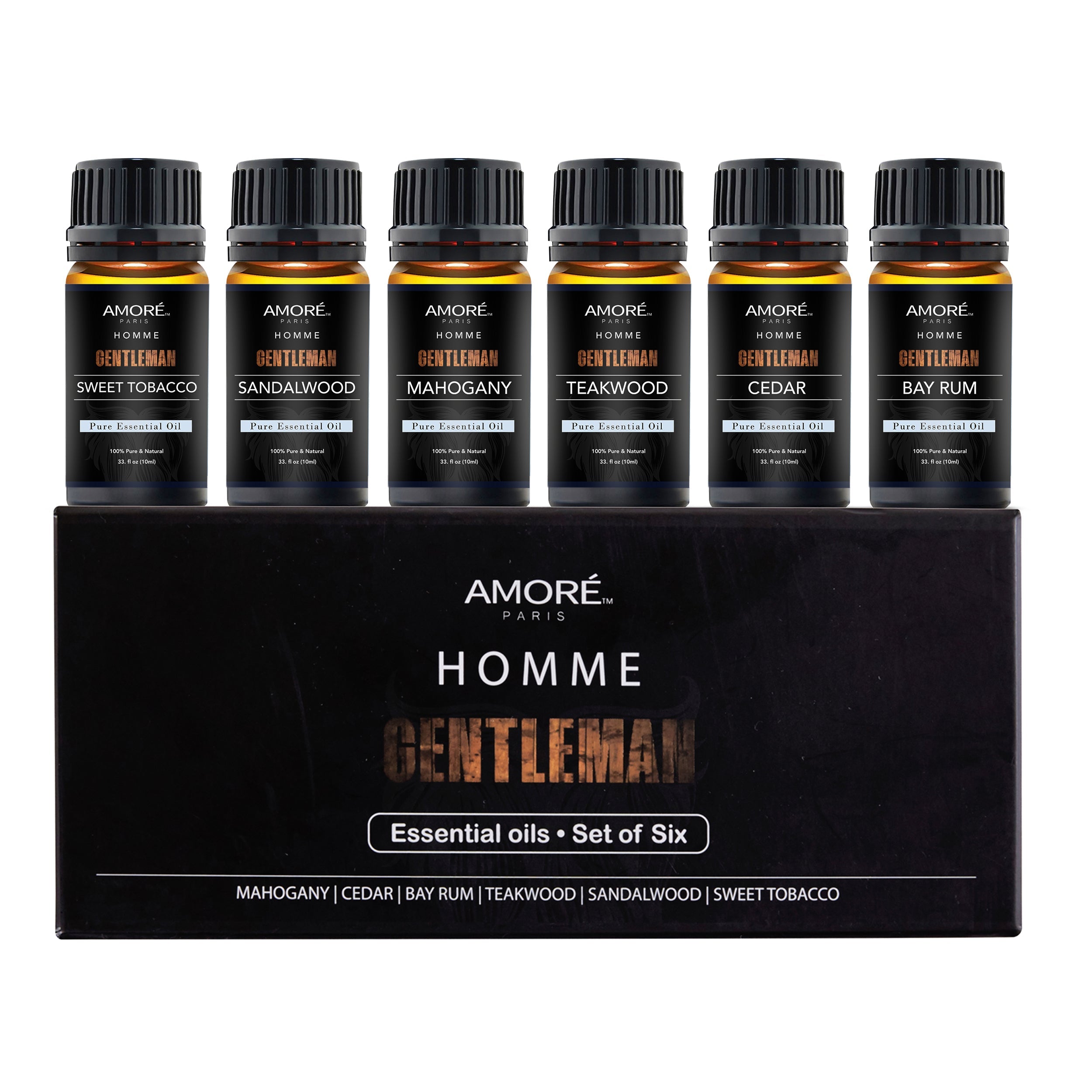 6-Pack: Gentlemen's 10ml Premium Grade Fragrance Essential Oil Gift Set Wellness - DailySale