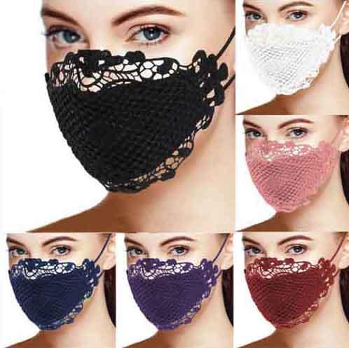 6-Pack: Gorgeous Lace Face Mask Face Masks & PPE - DailySale