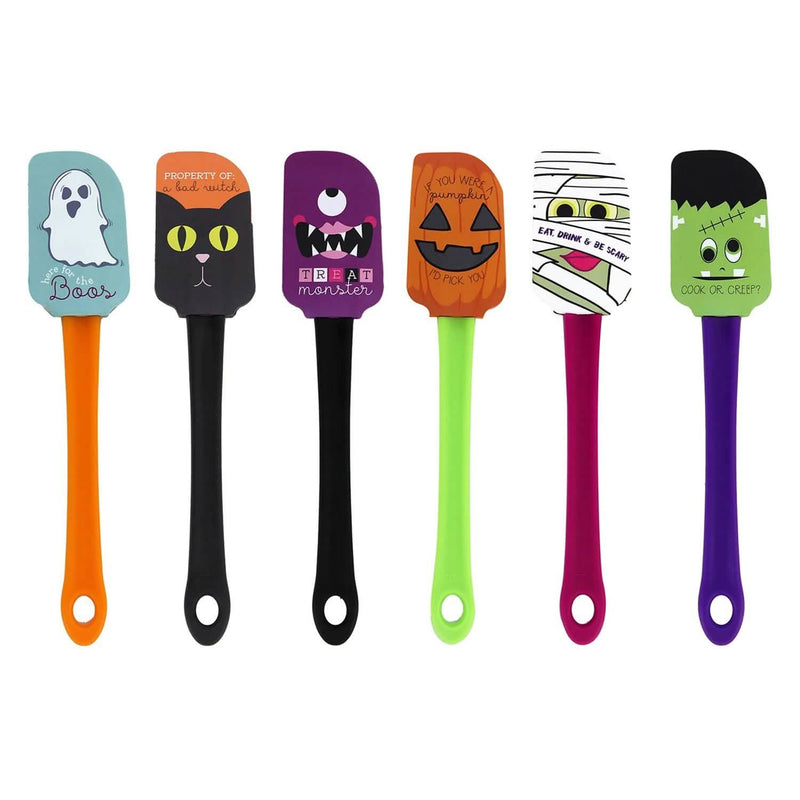 6-Pack: Halloween Every Day Use Kitchen Silicone Spatulas Set Holiday Decor & Apparel - DailySale
