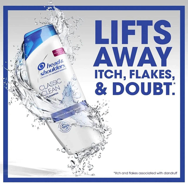 6-Pack: Head and Shoulders Classic Clean Shampoo Beauty & Personal Care - DailySale