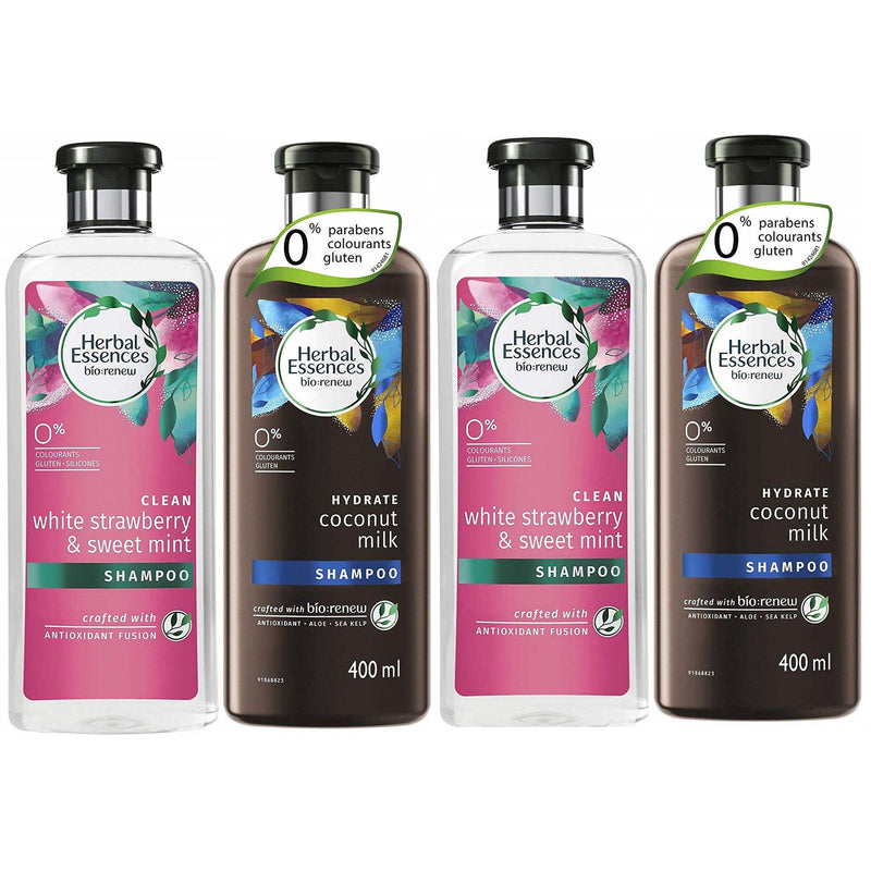 6-Pack: Herbal Essence Shampoo and Conditioner Set 400ml Beauty & Personal Care - DailySale