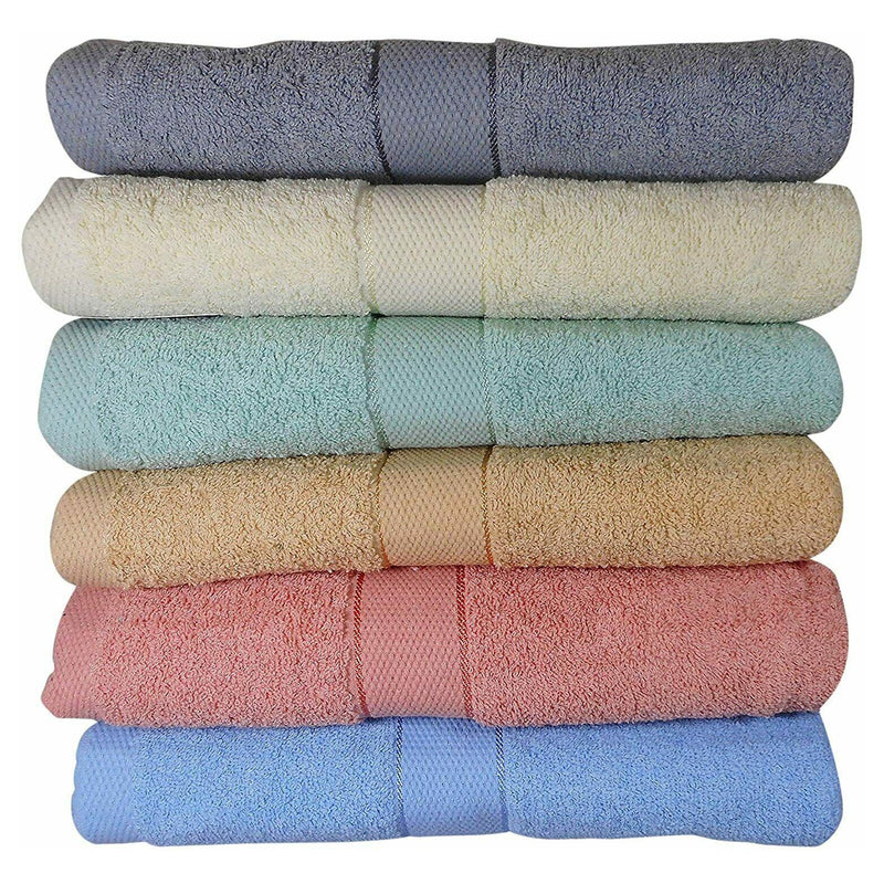 6-Pack: Imperial Luxury Bath Towel Set - Multi Color Bed & Bath Pastels - DailySale