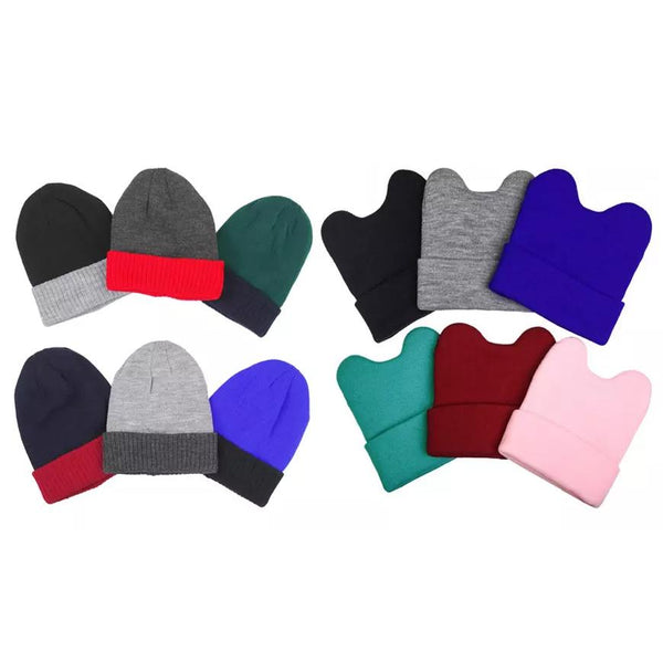 6-Pack: Kids' Warm and Cute Acrylic Winter Beanies Baby - DailySale