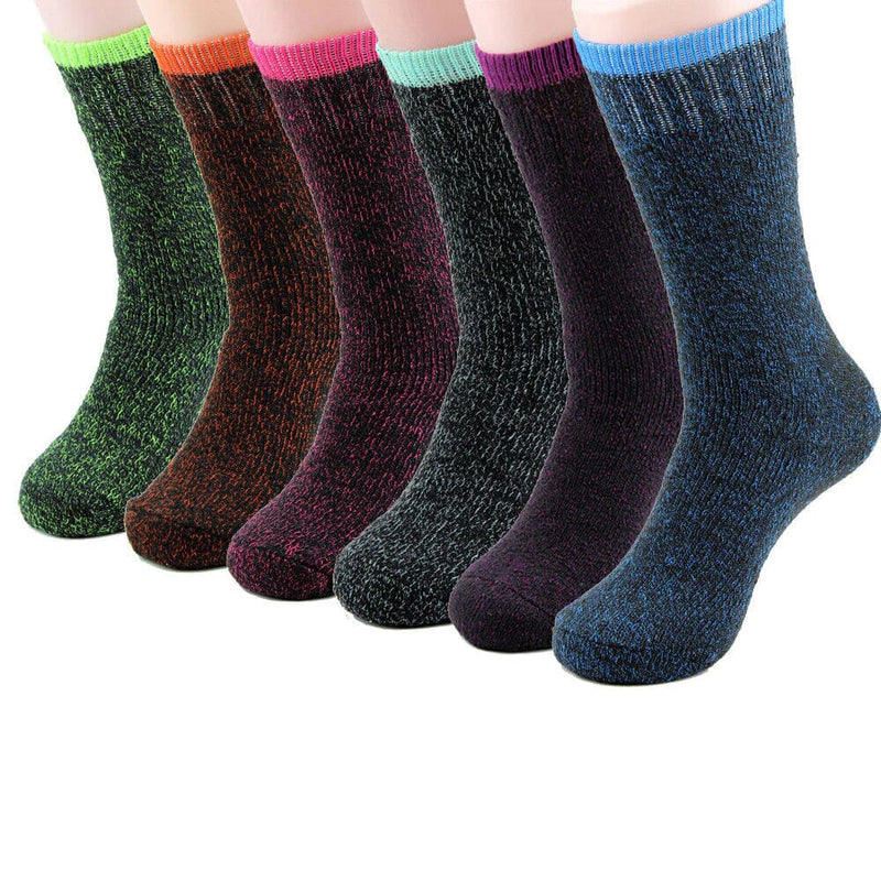 6-Pack: Ladies Soft Warm Winter Thermal Socks Assorted Colors Women's Shoes & Accessories - DailySale