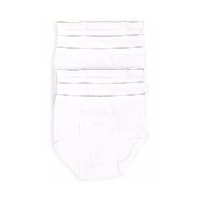 6-Pack: Men's Classic White Cotton Brief Underwear Men's Clothing - DailySale