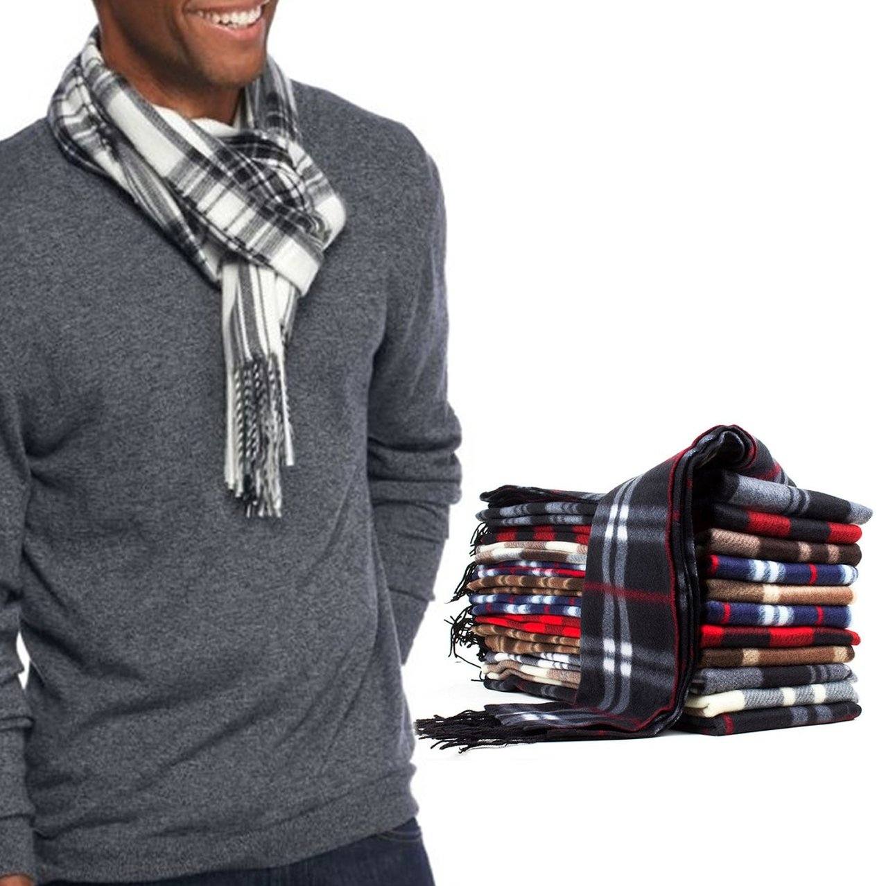 6-Pack: Men's Fleece Scarf Men's Accessories - DailySale