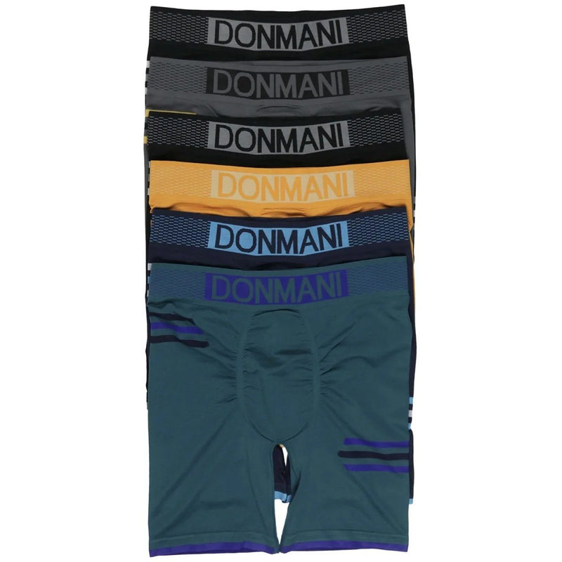 6-Pack: Men's Long Leg Supportive Microfiber Briefs Men's Clothing Donmani - DailySale