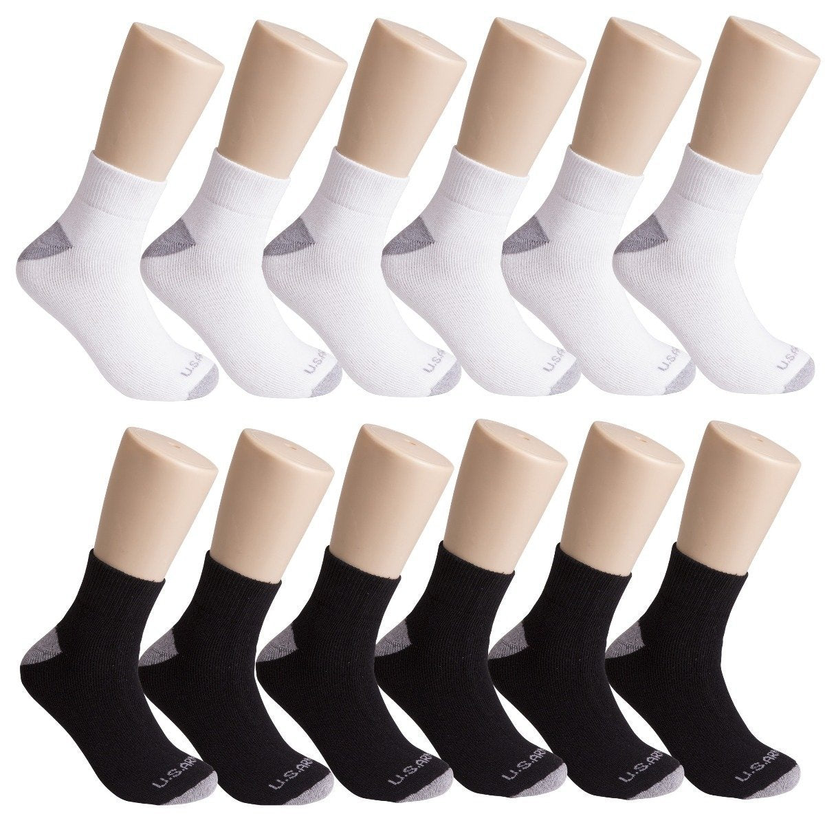 6-Pack: Men's U.S. ARMY Quarter Length Socks Men's Apparel - DailySale