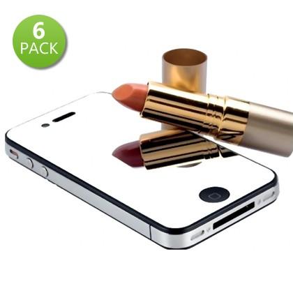 6-Pack: Mirror Screen Protectors for iPhone 4 and 4S Phones & Accessories - DailySale