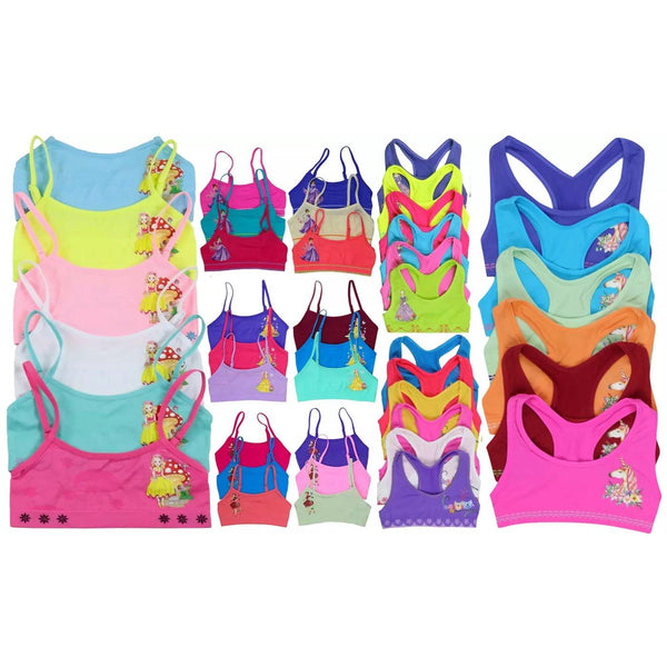 6-Pack: Mystery Girls' Training Bras Tops Women's Clothing - DailySale
