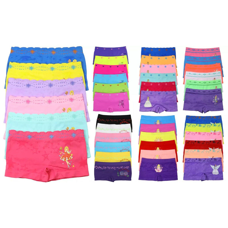 6-Pack: Mystery Kids Girls' Underwear Women's Clothing Boyshorts S - DailySale