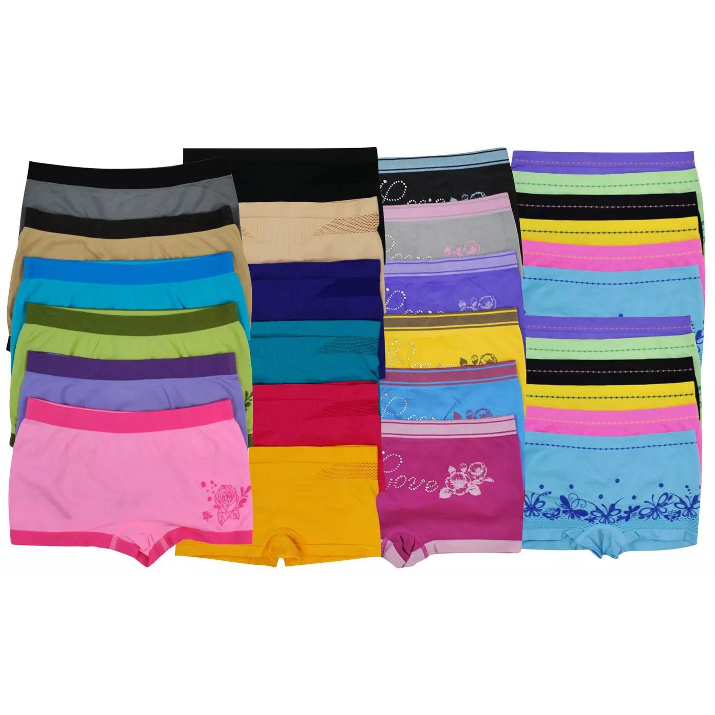 6-Pack: Mystery Women's Microfiber Boyshorts Women's Clothing - DailySale