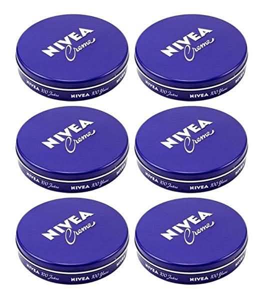 6-Pack: Nivea Cream Creme 2oz/60ml Body Face Skin Hand Cream Moisturizer Beauty & Personal Care - DailySale