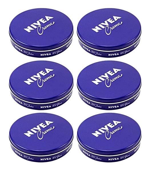 6-Pack: Nivea Cream Creme 2oz/60ml Body Face Skin Hand Cream Moisturizer Beauty & Personal Care - DailySale