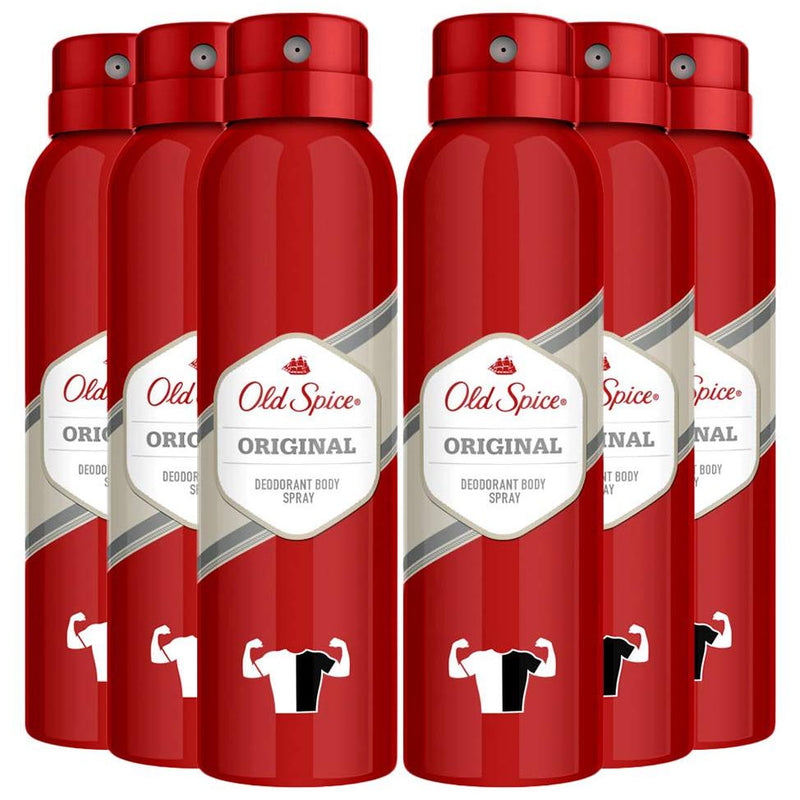 6-Pack: Old Spice Deodorant Body Spray Original Scent Men's Grooming - DailySale