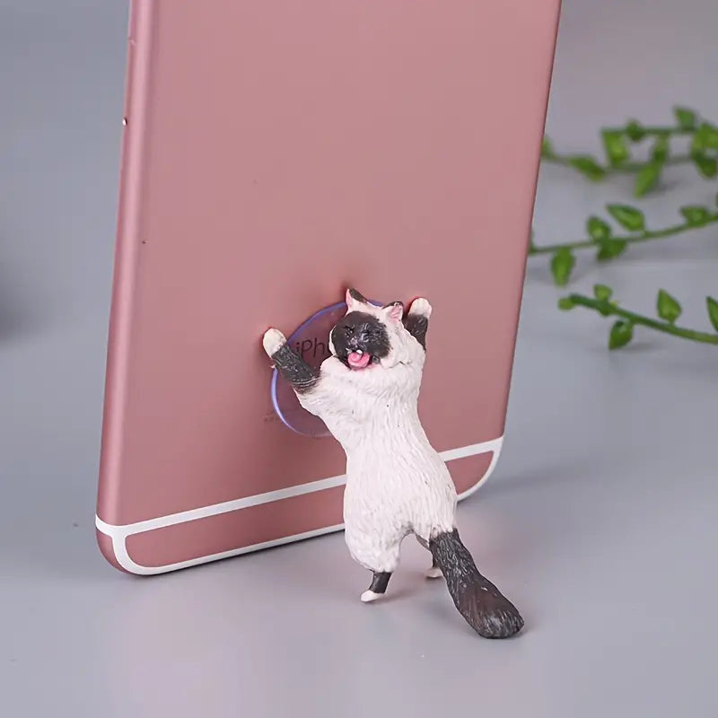 6-Pack: Portable Universal Cute Cat Cell Phone Holder Mobile Accessories - DailySale