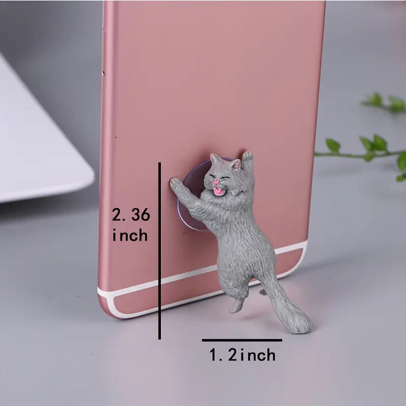 6-Pack: Portable Universal Cute Cat Cell Phone Holder Mobile Accessories - DailySale